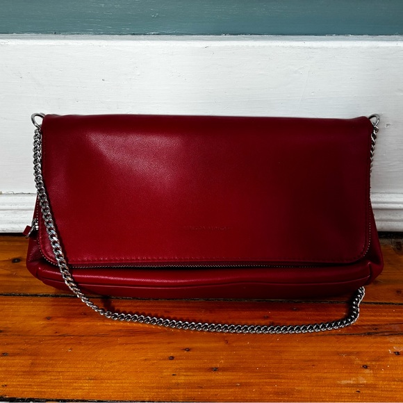 Rebecca Minkoff Red Crossbody Bag with Chain Strap - Picture 2 of 7